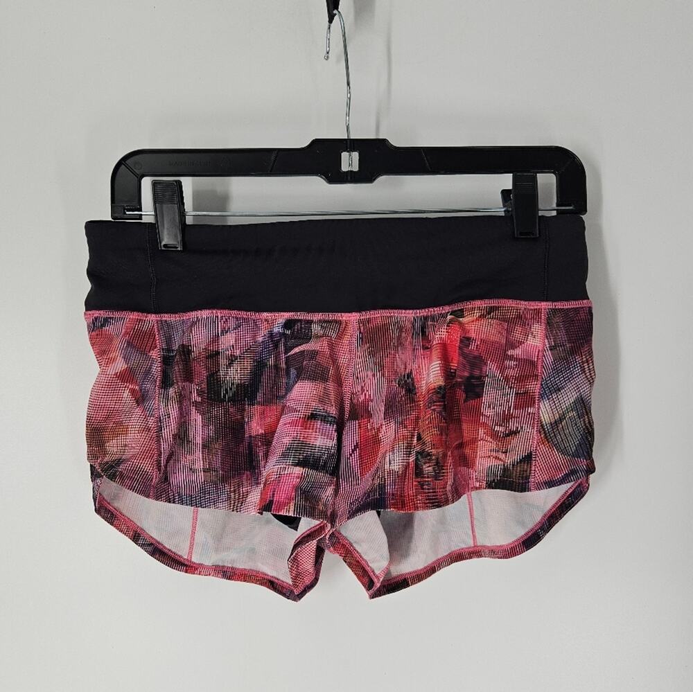 Lululemon Sun Dazed Multi Pink Super Dark Run Times Short II 4